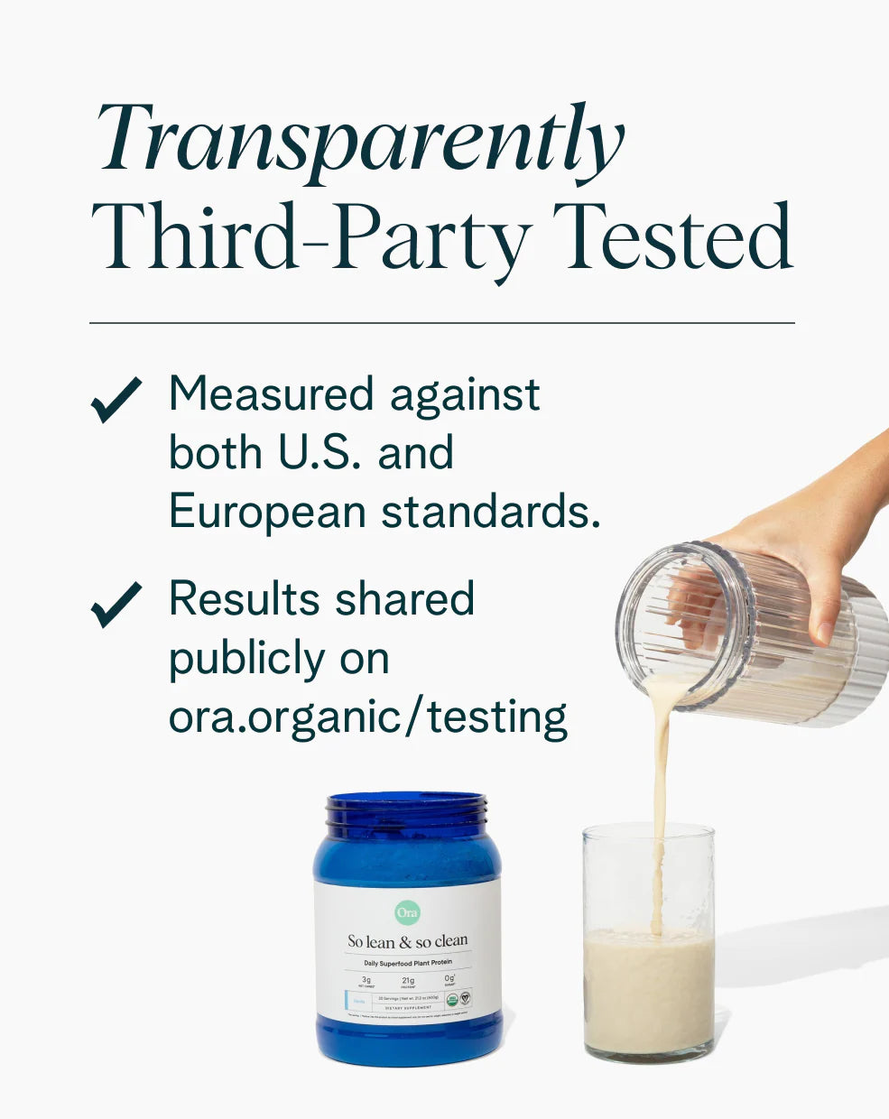 Ora Organic So Lean & So Clean Chef-crafted Plant Protein-Vanilla