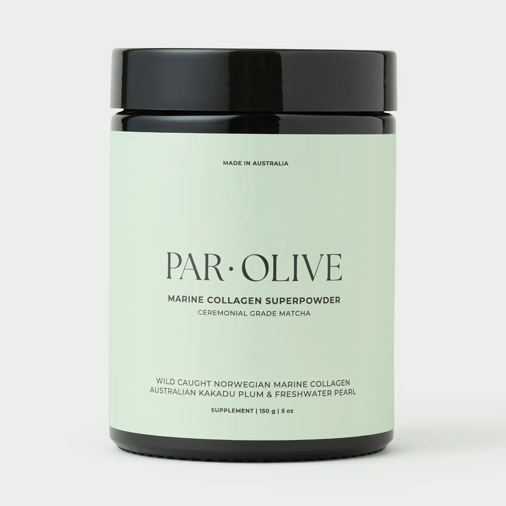 Par Olive Marine Collagen Superpowder (Ceremonial Grade Matcha)