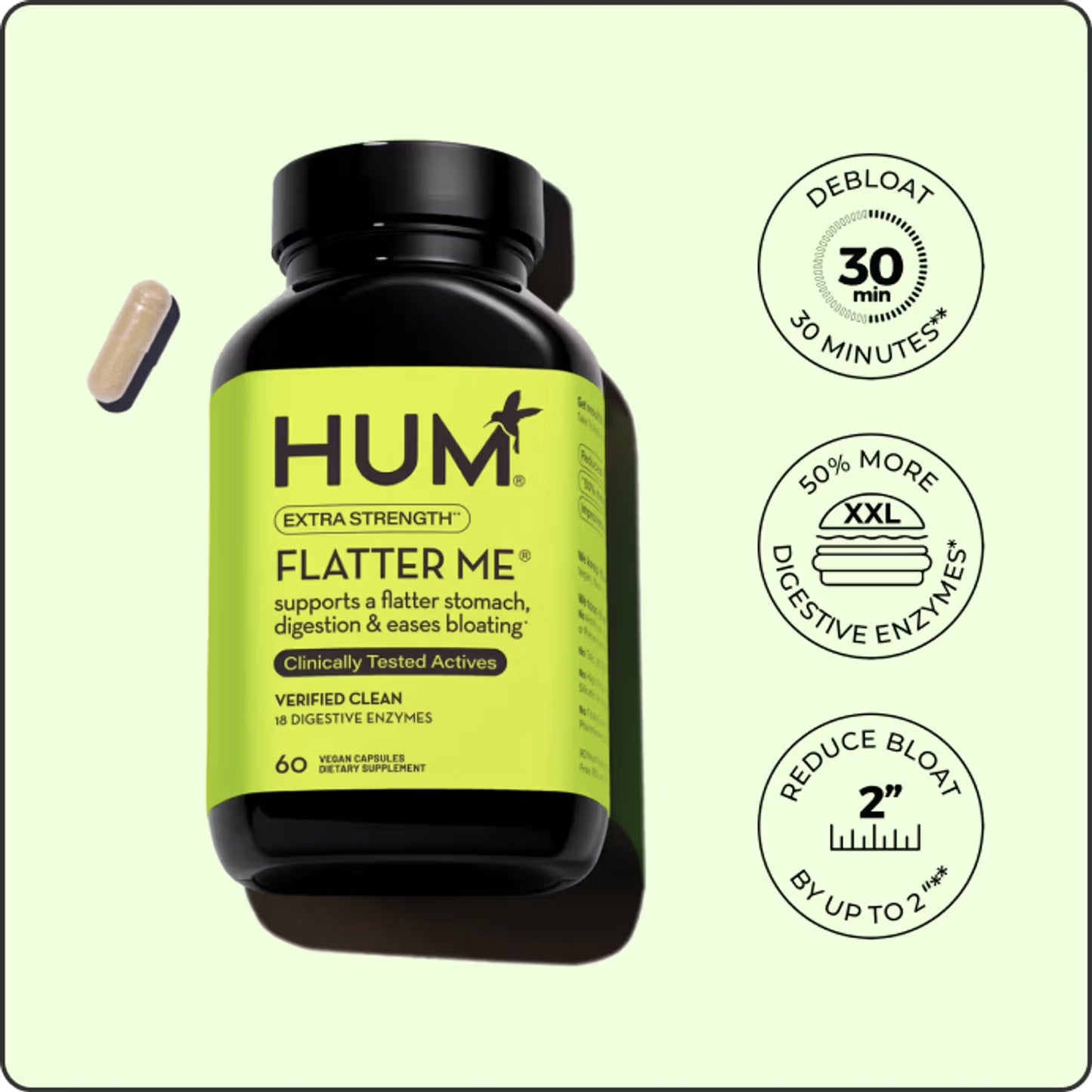 Hum Nutrition - Flatter Me Extra Strength