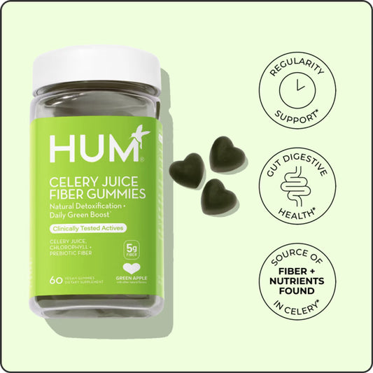 Hum Nutrition Celery Juice Fiber Gummies