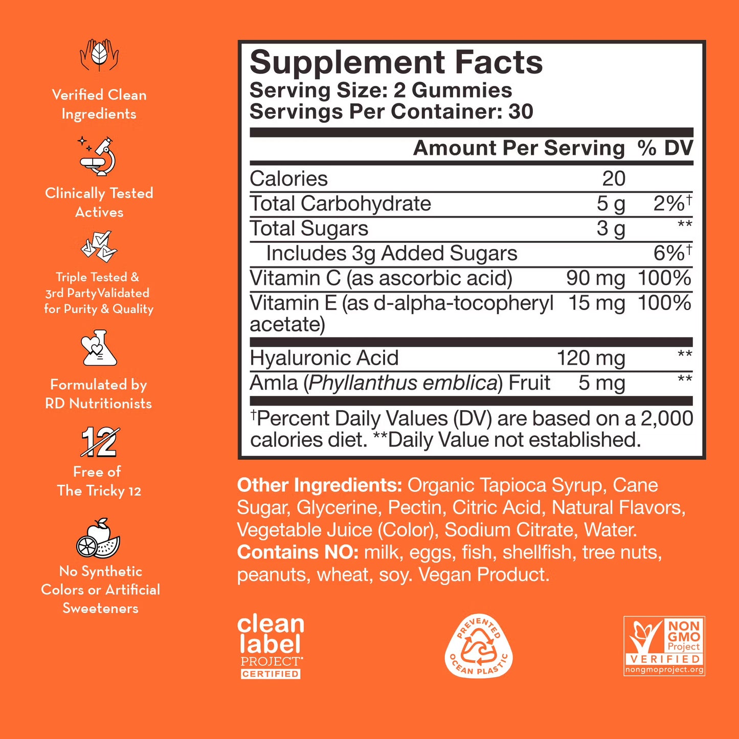 Hum Nutrition Hyaluronic Glow Gummies