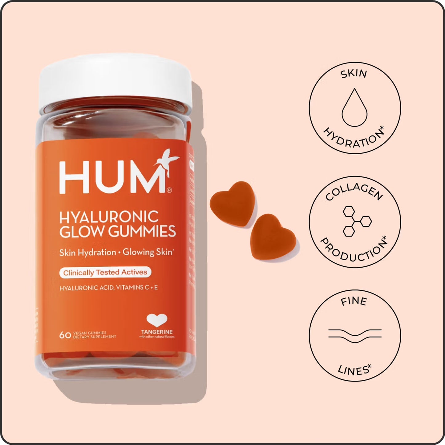 Hum Nutrition Hyaluronic Glow Gummies