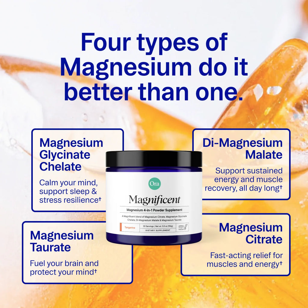 Ora Organic Magnificent 4-in-1 Magnesium Powder
