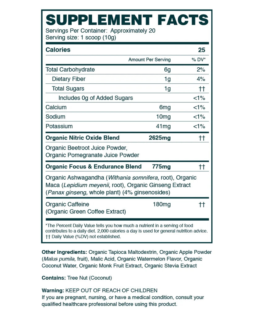 Ora Organic Performance Pre-workout