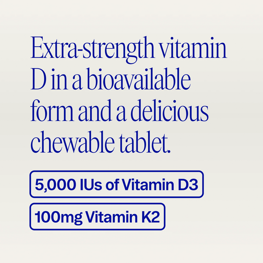 Ora Organic Sol Food 5,000 IU Vitamin D3 & K2 Chewables