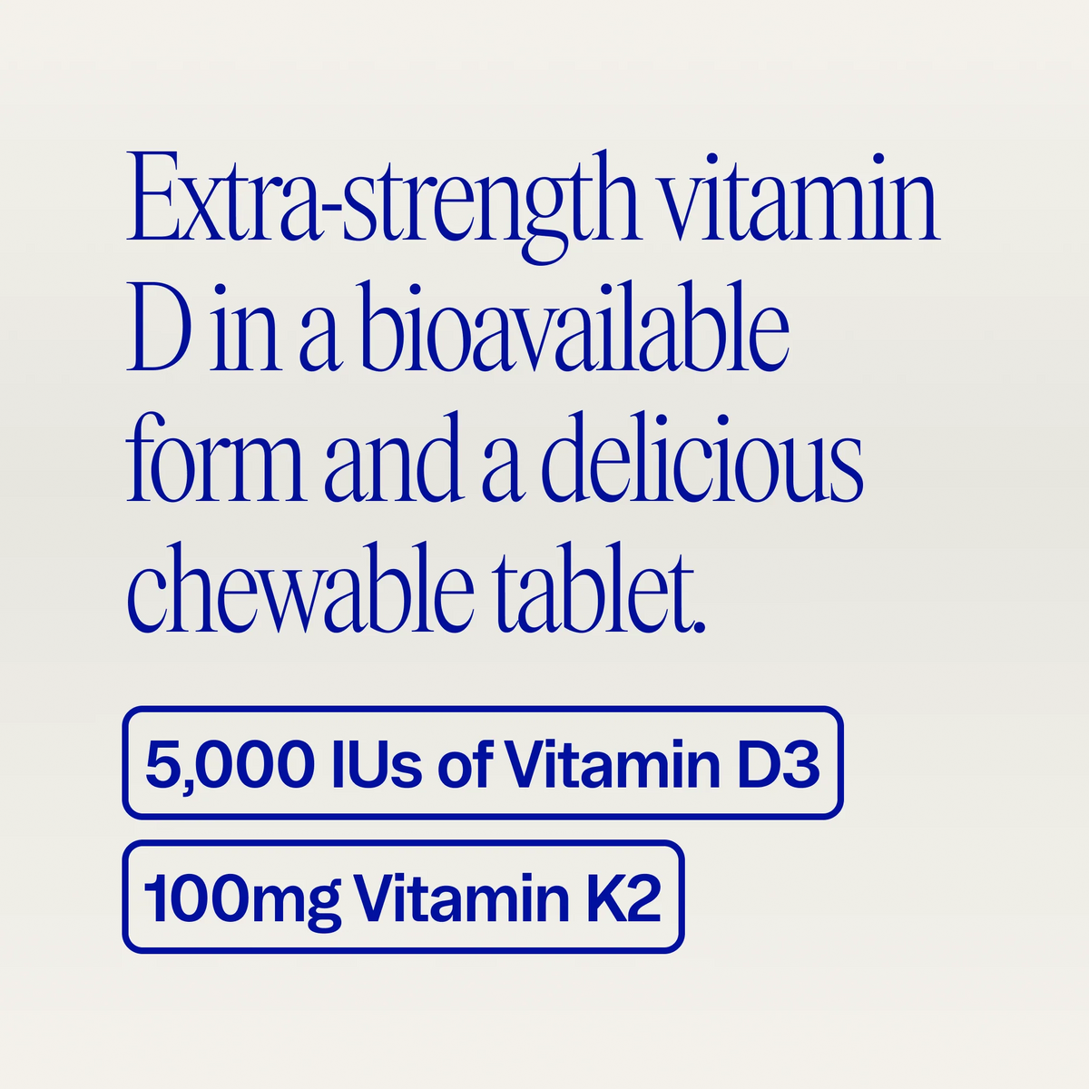 Ora Organic Sol Food 5,000 IU Vitamin D3 & K2 Chewables