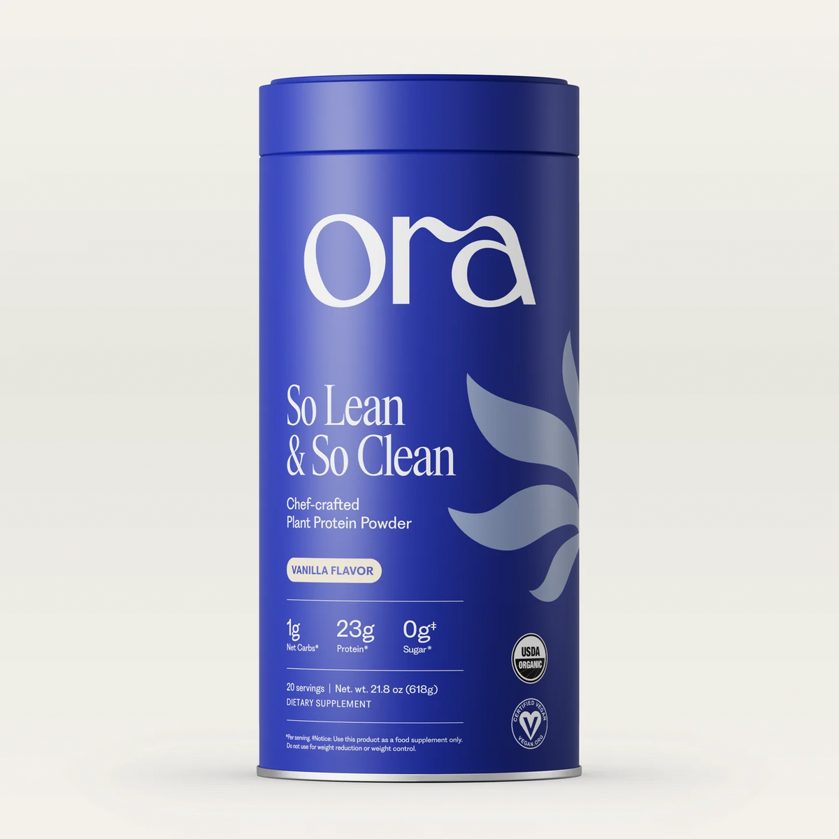 Ora Organic So Lean So Clean Chef-Crafted Organic Vegan Protein Powder