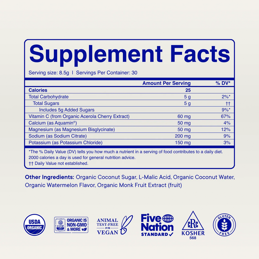 Ora Organic Thirst Aid Advanced Electrolyte Drink Mix