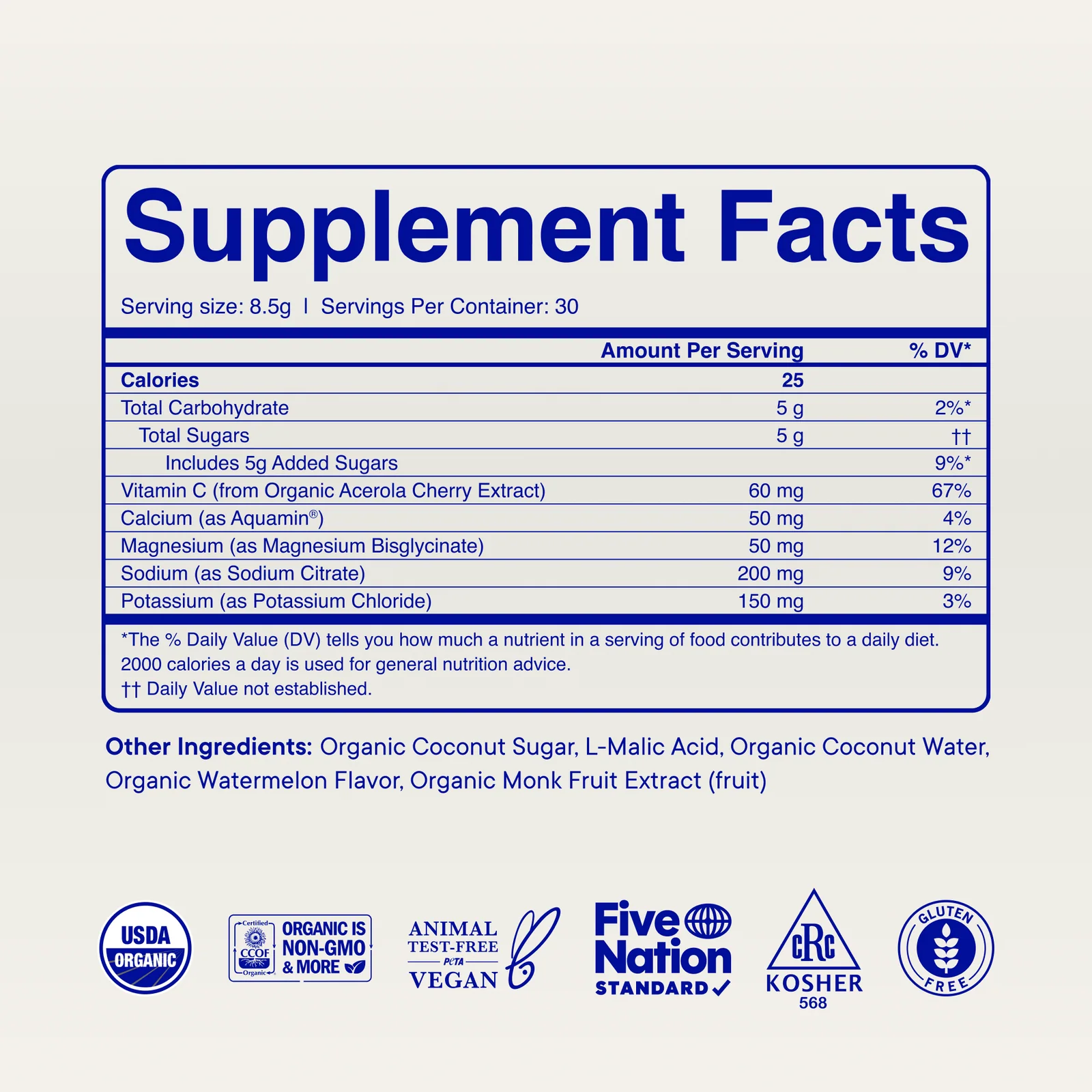 Ora Organic Thirst Aid Advanced Electrolyte Drink Mix