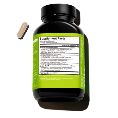 Hum Nutrition Flatter Me Digestive Enzyme Supplement