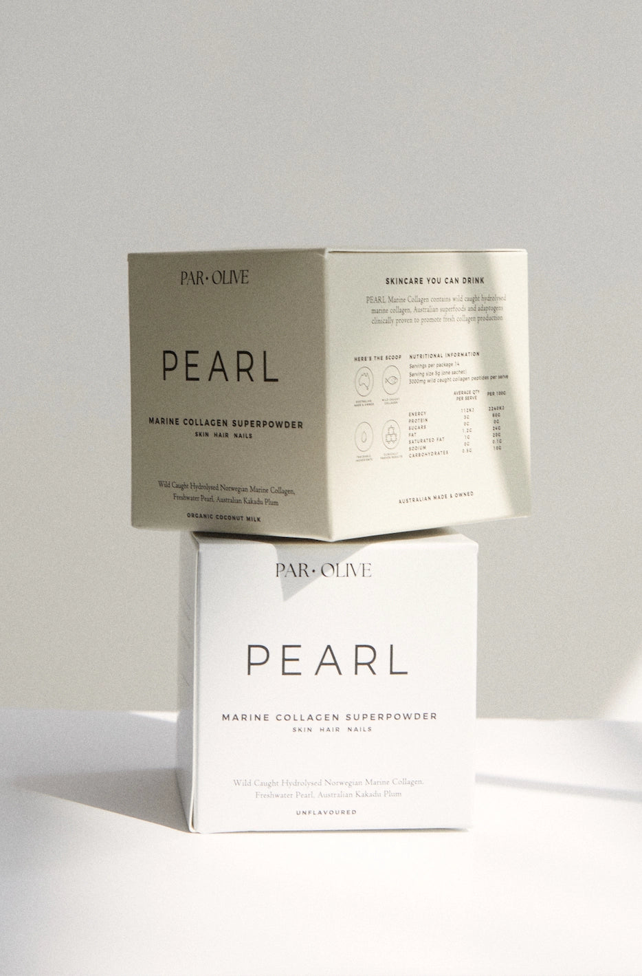 Par Olive Pearl Marine Collagen Superpowder (Unflavoured) Travel Set